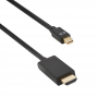 Καλώδιο Mini Display Popt σε HDMI 14+1 cooper, 1.8m, Μαύρο