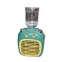 Small fan with water spray ejector