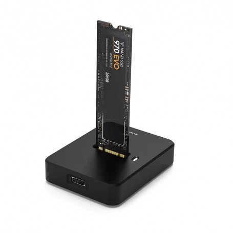Docking station, For M.2 SSD, Type-C, Black