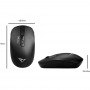 ALCATROZ WIRELESS TWO WAY DONGLE (USB+TYPE-C) SILENT MOUSE BLACK