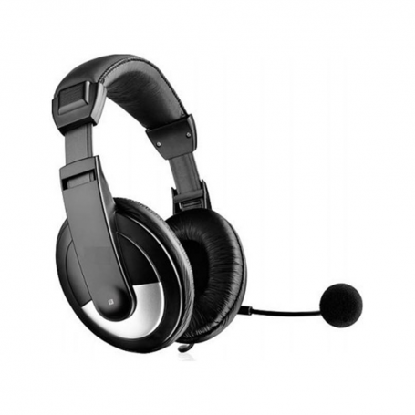 headset, OK-2010, Για PC, with microphone, black