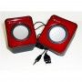speaker for computer, Kisonli, V310, 2x3W, USB red