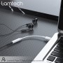 Lamtech Μετατροπέας USB-C male σε 3.5mm female Λευκό