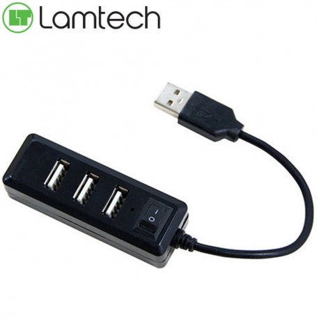LAMTECH 4-PORT USB HUB BLACK
