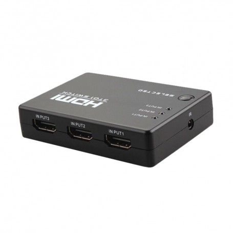 HDMI INTERFACE SWITCH, 3 PORTS to 1 PORT, Μαύρο